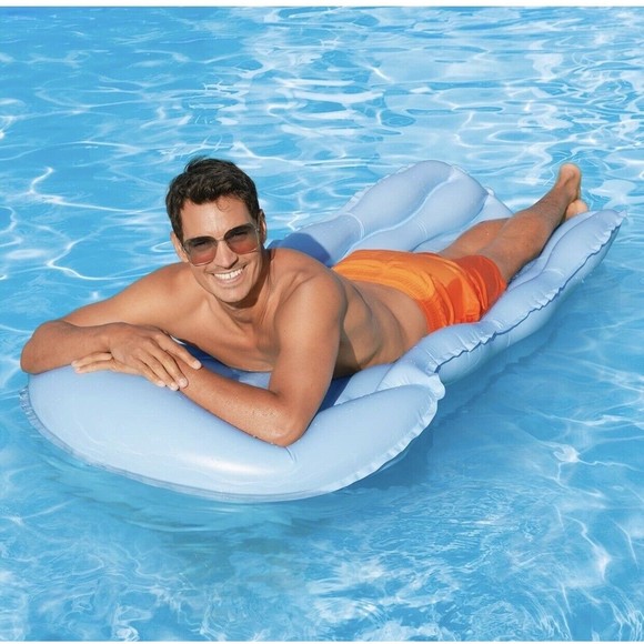 Funsicle Other - Pool Raft Float Eezy Breezy Mat Set Blue/Orange Women & Men Girl & Boy NEW !